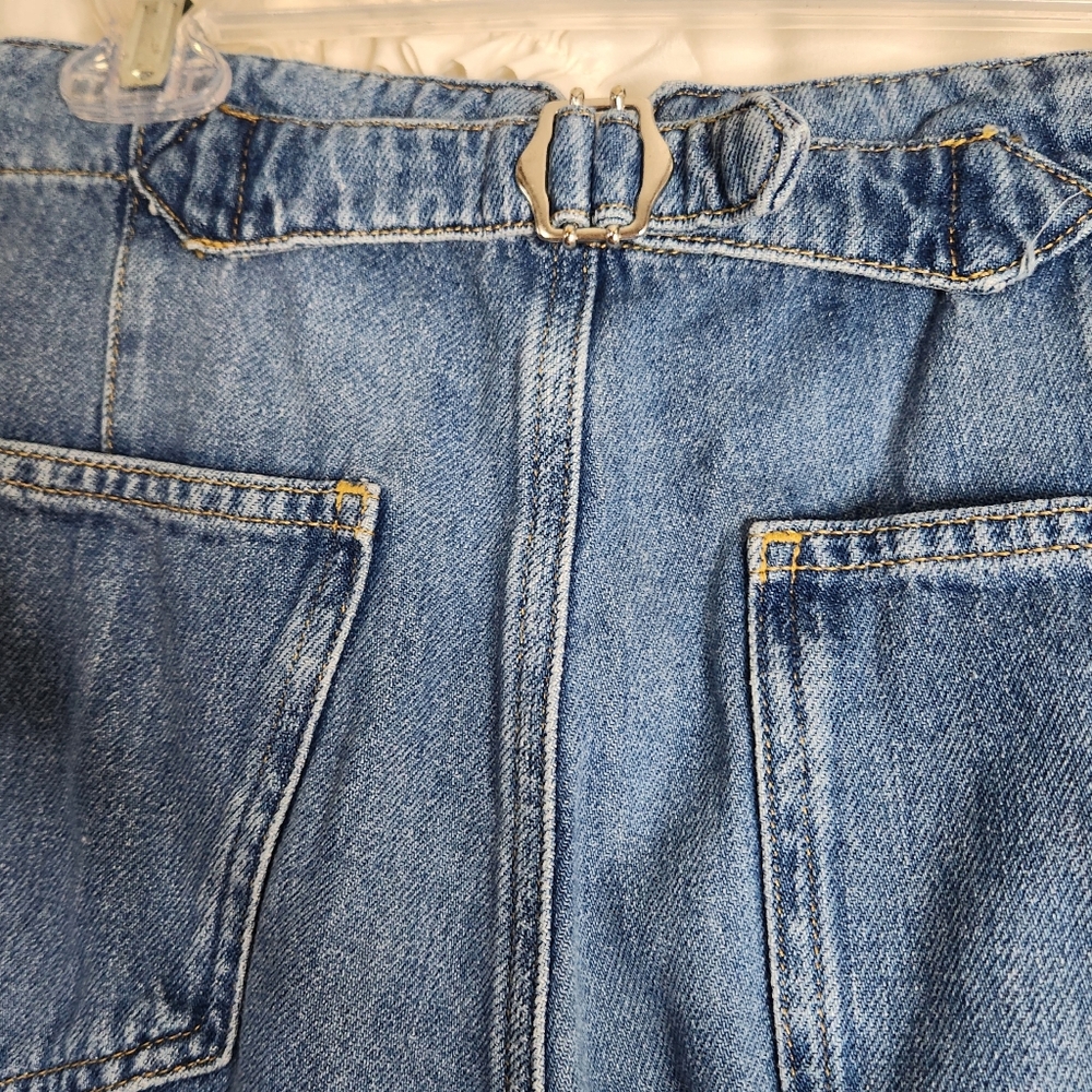 Anthropologie Pilcro Corset High Rise Crop Culotte Jeans Women’s Size 28 - Picture 7 of 10